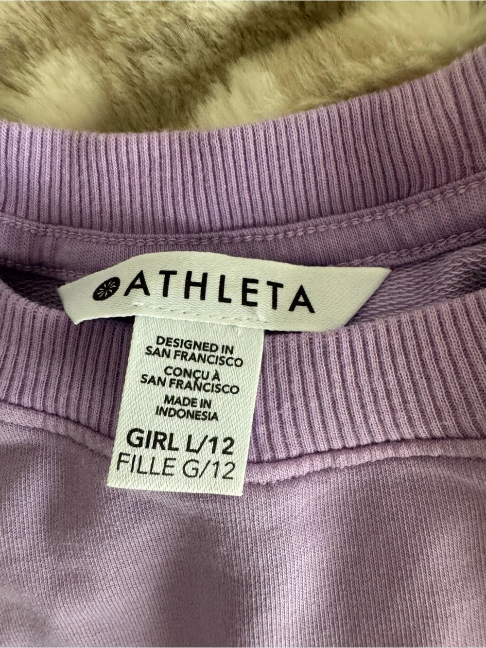Athleta Girl Light Blue and Purple Ombré All Day Athletic set